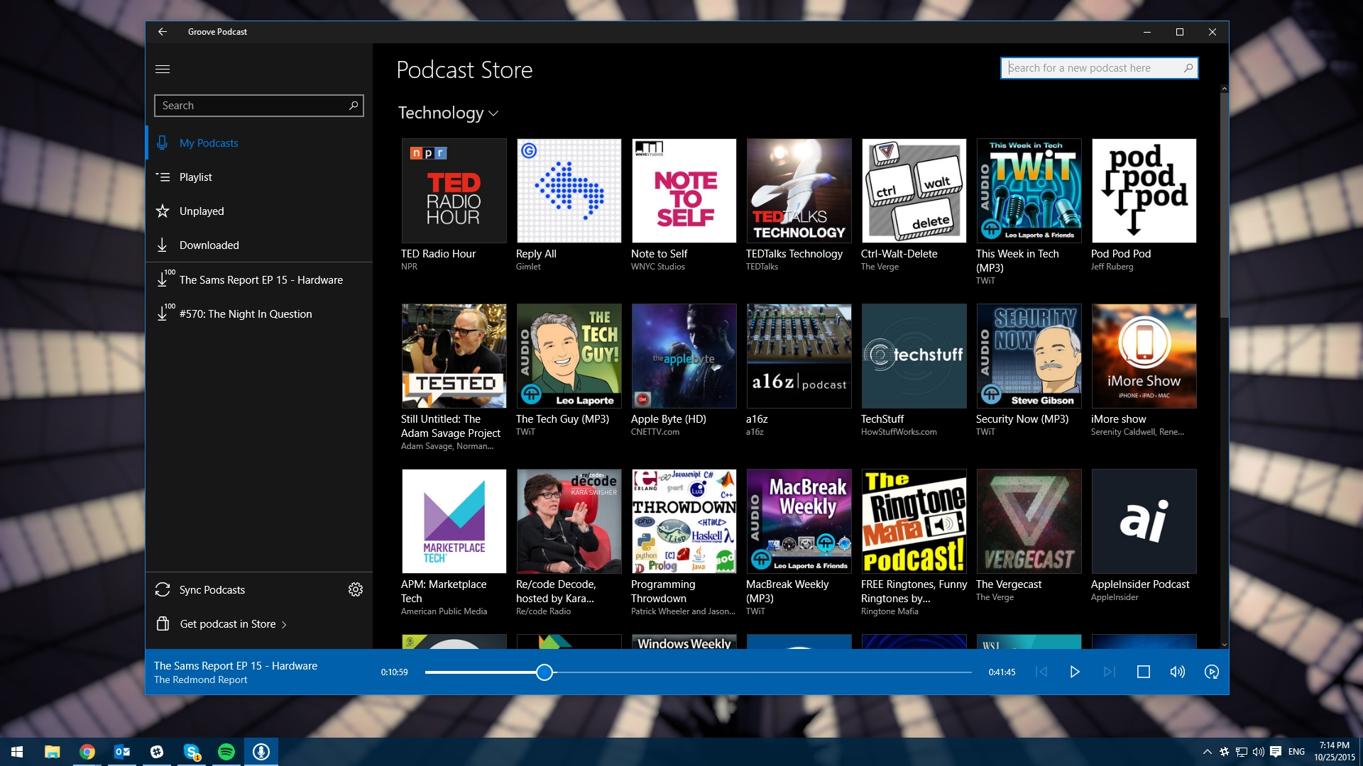 Podcast Player For Windows 10
